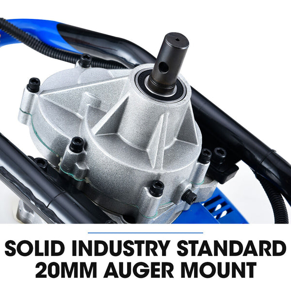 Powerblade Pd750 52Cc Stroke Petrol Post Hole Digger 200Mm Auger W/ 600Mm Extension Shaft Post Hole Diggers & Augers