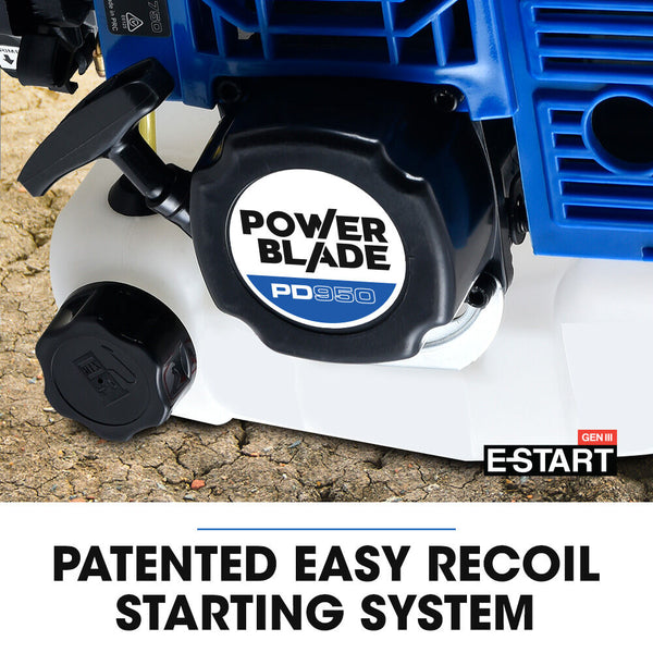 Powerblade Pd950 52Cc Stroke Petrol Post Hole Digger W/ 3 Auger Bits 600Mm Extension Shaft Post Hole Diggers & Augers