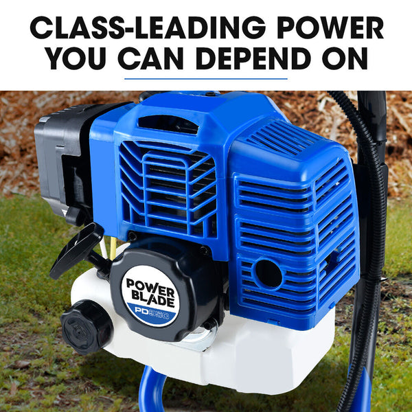 Powerblade Pd950 52Cc Stroke Petrol Post Hole Digger W/ 3 Auger Bits 600Mm Extension Shaft Post Hole Diggers & Augers