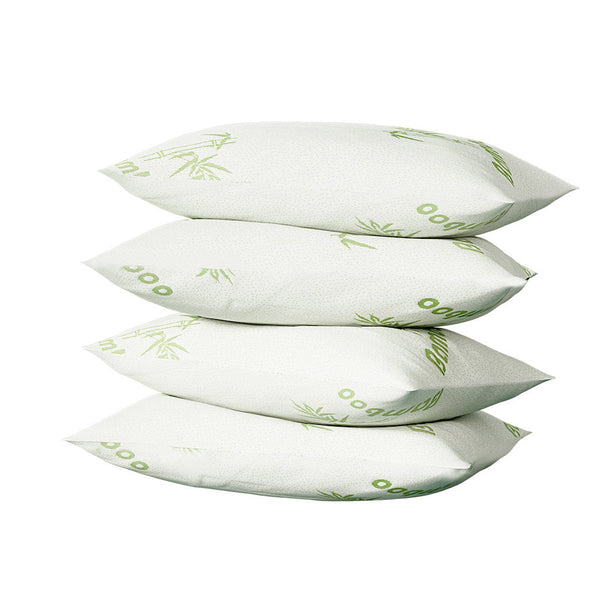 Giselle Bedding 4 Pack Bamboo Pillow Family Hotel Pillows