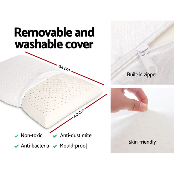 Giselle Natural Latex Pillow Classic Twin Pack Pillows