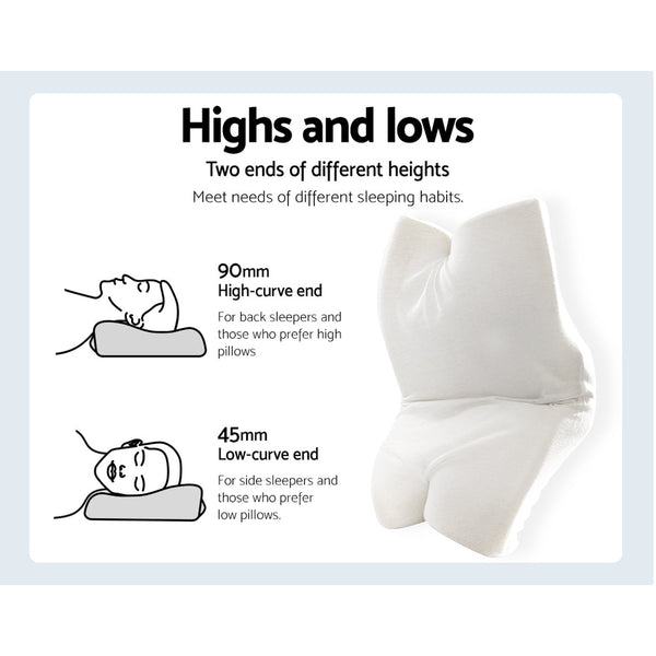 Giselle Memory Foam Contour Pillow Pillows