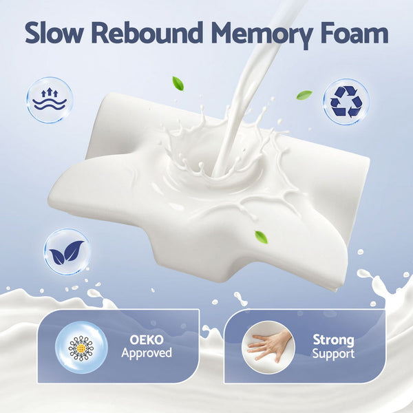 Giselle Memory Foam Pillow Ergonomic Contour Pillows