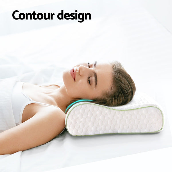 Giselle Memory Foam Pillow Contour Neck Pillows
