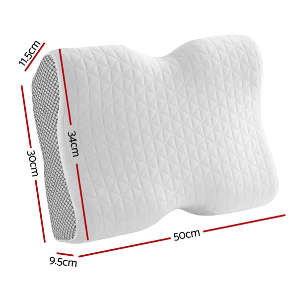 Giselle Memory Foam Pillow Contour Neck Pillows