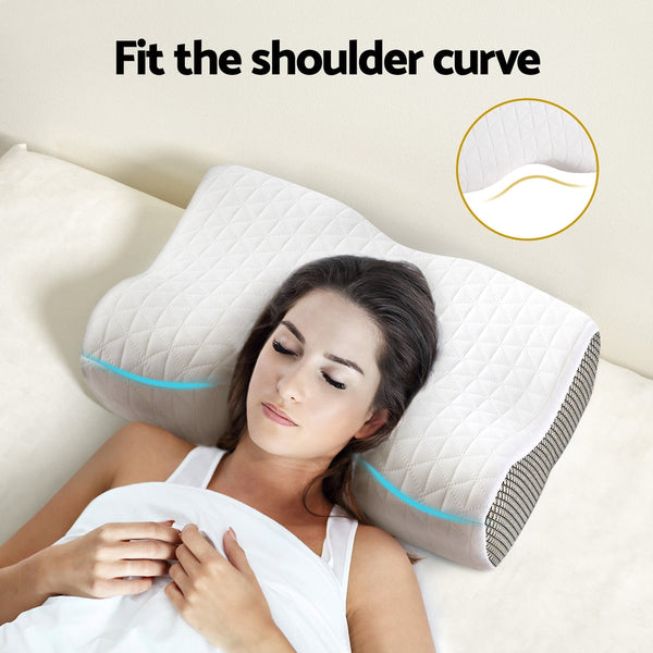 Giselle Memory Foam Pillow Contour Neck Pillows