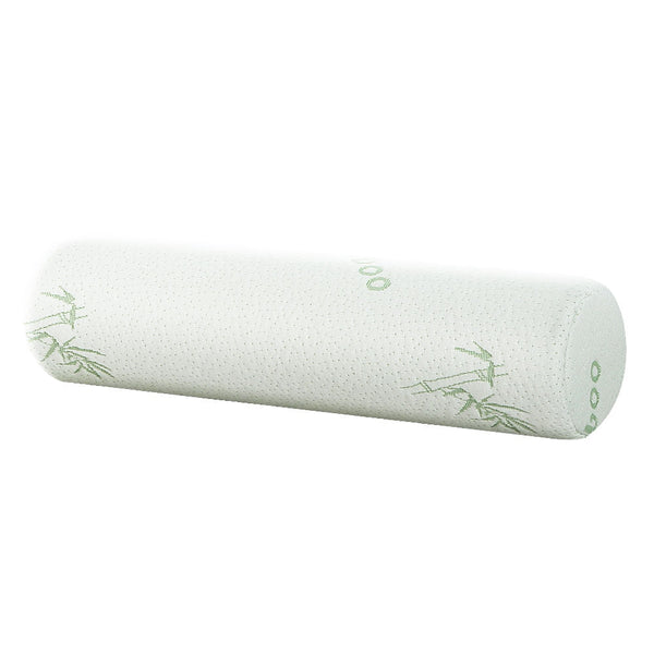 Giselle Memory Foam Neck Roll Pillow Bamboo Cover Pillows