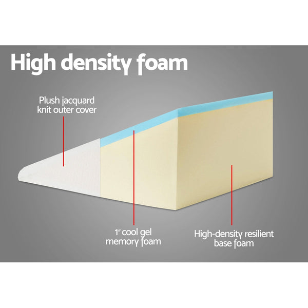 Giselle Bedding Wedge Pillow White Twin Pack Pillows