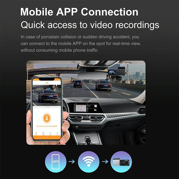 2K Night Vision Car Recorder With Wifi And Mobile Application Support Other Car Video