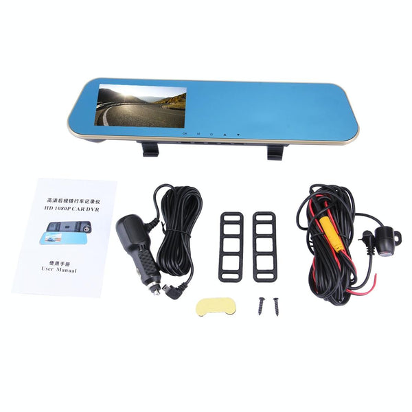 Rearview Mirror Dvr With Left Screen Display For Vehicle Monitoring Rear View Monitors/Cams & Kits