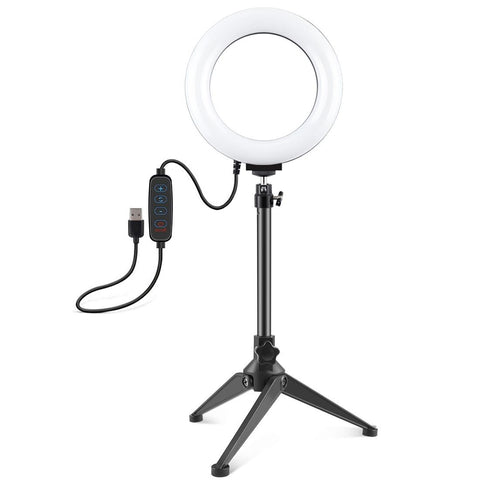 6.2 Inch Led Ring Light With Usb And Dimmable Modes For Desktop Tripod Use Filter Rings & Holders
