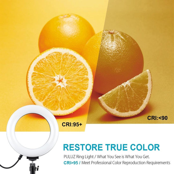 6.2 Inch Led Ring Light With Usb And Dimmable Modes For Desktop Tripod Use Filter Rings & Holders