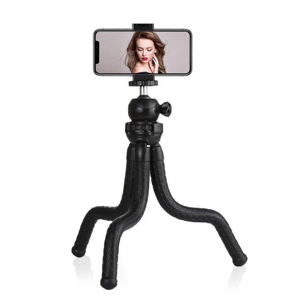 Flexible Mini Octopus Tripod With Ball Head And Phone Clamp For Cameras Smartphones Tripods & Monopods