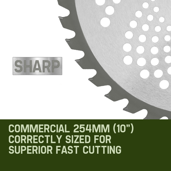 Mtm Carbide Tipped 40 Tooth Brush Cutter Blade Whipper Snipper Brushcutter X2 String Trimmers