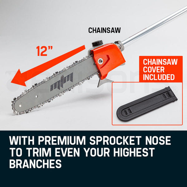 Mtm 62Cc Long Reach Pole Chainsaw Hedge Trimmer Pruner Saw Cutter Multi Tool Chainsaw Parts