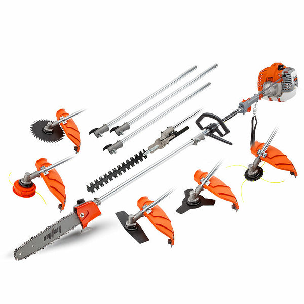 Mtm Mttm Pole Chainsaw Brush Cutter Whipper Snipper Hedge Trimmer Saw Multi Tool 62Cc Chainsaws