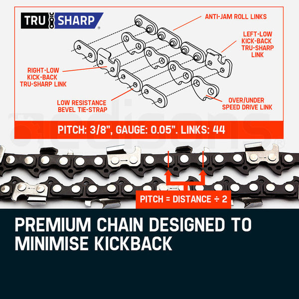 Mtm Pole Chainsaw Brush Cutter Whipper Snipper Hedge Trimmer Saw Multi Tool 62Cc Chainsaws