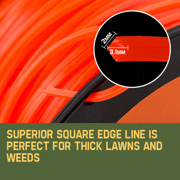 Mtm Trimmer Line 3.1Mm X 120M Whipper Snipper Cord Brush Cutter Brushcutter String Trimmer Parts