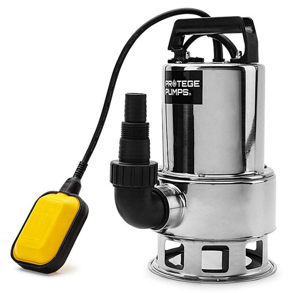 Protege 1500W Submersible Dirty Water Pump Bore Tank Well Steel Automatic Clean Water Pumps &amp; Pressure Tanks