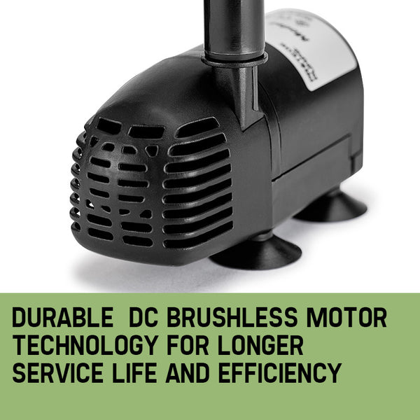 Protege 20W Solar Fountain Submersible Water Pump Power Panel Kit Garden Pond Outdoor Fountains