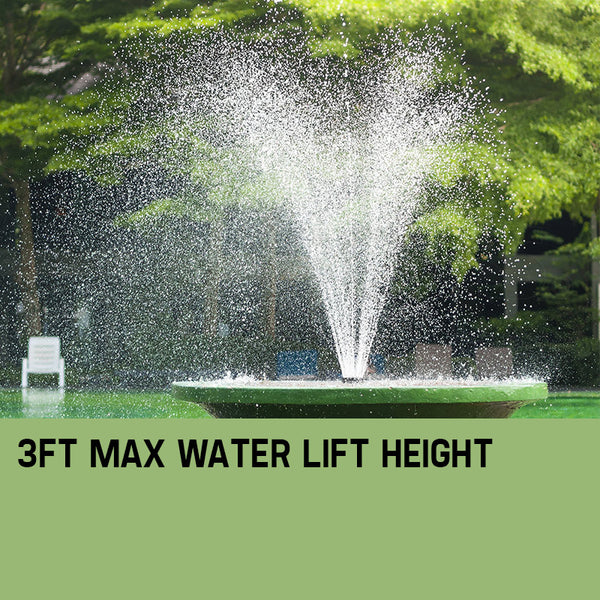 Protege 20W Solar Fountain Submersible Water Pump Power Panel Kit Garden Pond Outdoor Fountains