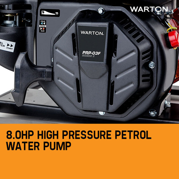Warton 8Hp 1.5 Petrol High Pressure Water Transfer Pump Fire Irrigation Water Pumps & Pressure Tanks
