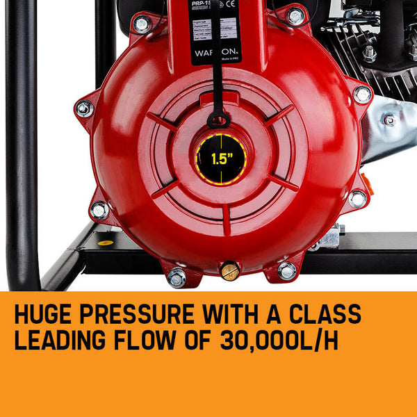 Warton 8Hp 1.5 Petrol High Pressure Water Transfer Pump Fire Irrigation Water Pumps & Pressure Tanks