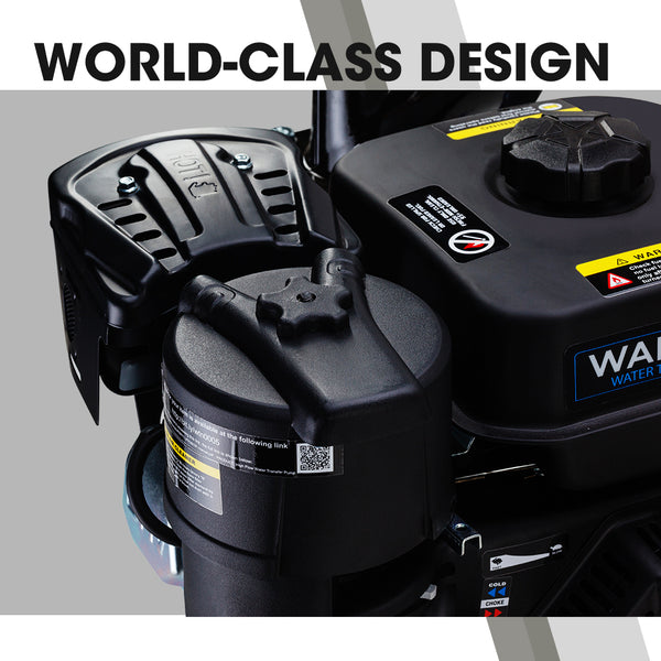 Warton 8Hp 3' Petrol Trash Water Transfer Pump High Flow Irrigation Water Pumps & Pressure Tanks