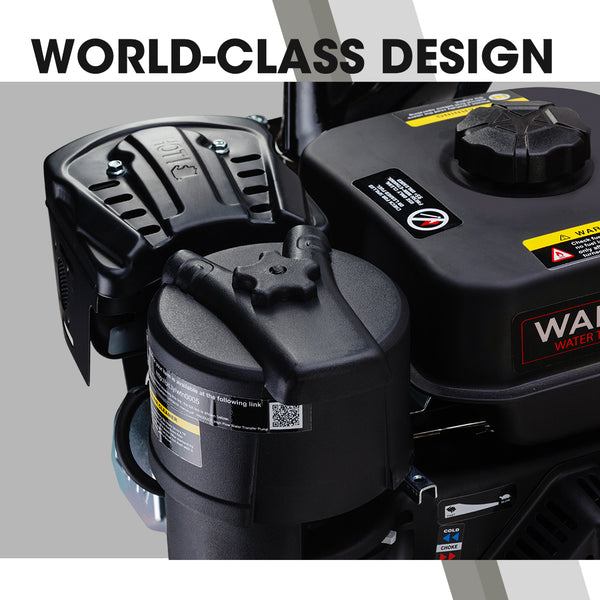 Warton 2' 8Hp Petrol High Flow Water Transfer Pump Irrigation Volume Inch Water Pumps & Pressure Tanks