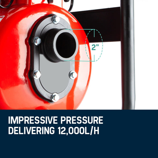 Warton Petrol Water Pump 8Hp Fire Fighting High Pressure Transfer Irrigation 4 Water Pumps & Pressure Tanks