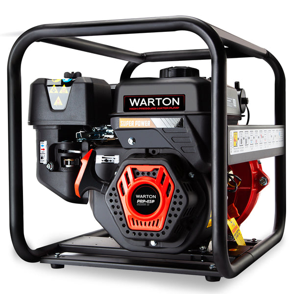 Warton Petrol Water Pump 8Hp Fire Fighting High Pressure Transfer Irrigation 4 Water Pumps & Pressure Tanks