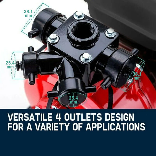 Warton Petrol Water Pump 8Hp Fire Fighting High Pressure Transfer Irrigation 4 Water Pumps & Pressure Tanks