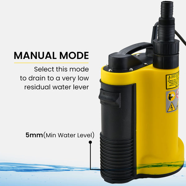 Protege Tight Access Clean/Grey Water Submersible Sump Pump Integrated Float Switch Water Pumps & Pressure Tanks