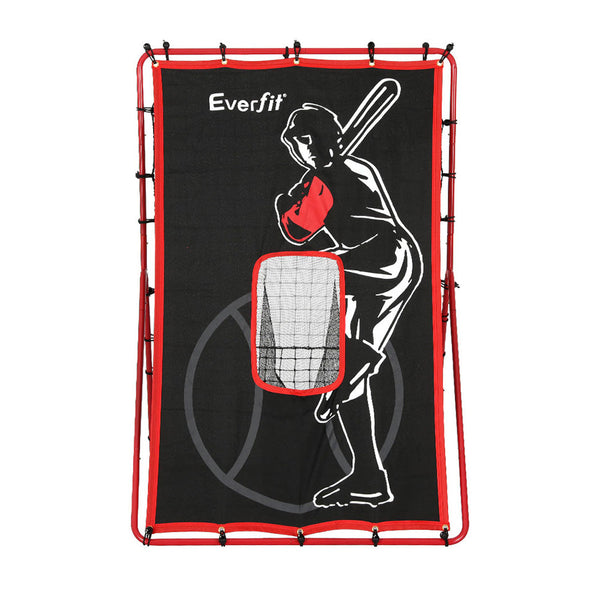 Everfit Baseball Net Rebound Pitching Kit Target Hitter 2 In 1 Training Aid Baseball Batting Cages & Nets