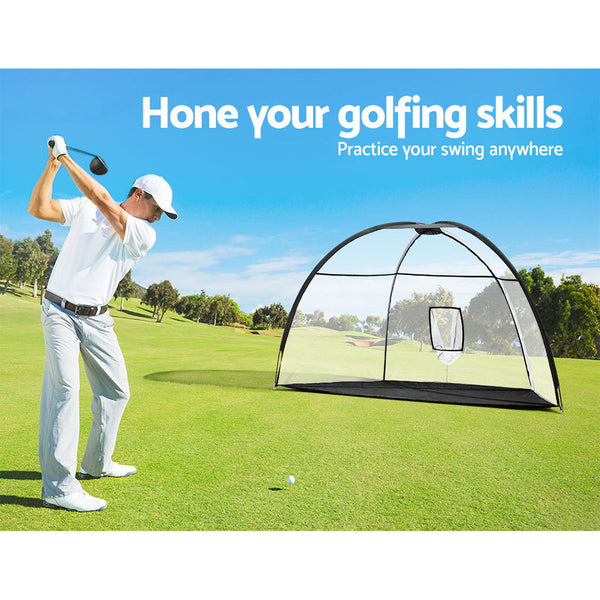 Everfit 3.5M Golf Practice Net With Driving Mat Training Aid Target Hitting Nets Cages & Mats