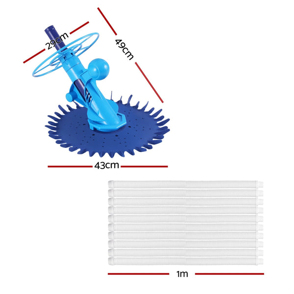 Aquabuddy Pool Cleaner Automatic Vacuum Swimming Floor Climb Wall 10M Pool Cleaners & Vacuums