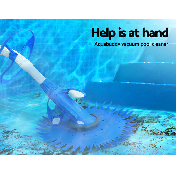 Aqua Buddy Pool Cleaner Automatic Vacuum Swimming Floor Climb Wall 10M Hose Pool Cleaners & Vacuums