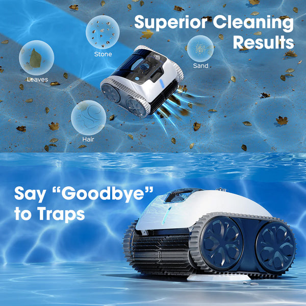 Wybot Osprey 700 Pro Cordless Robotic Pool Cleaner Automatic Wall Climbing Vacuum With Strong Suction Intelligent Path Planning 90 Min Runtime Quick C