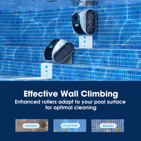 Wybot Osprey 700 Pro Cordless Robotic Pool Cleaner Automatic Wall Climbing Vacuum With Strong Suction Intelligent Path Planning 90 Min Runtime Quick C