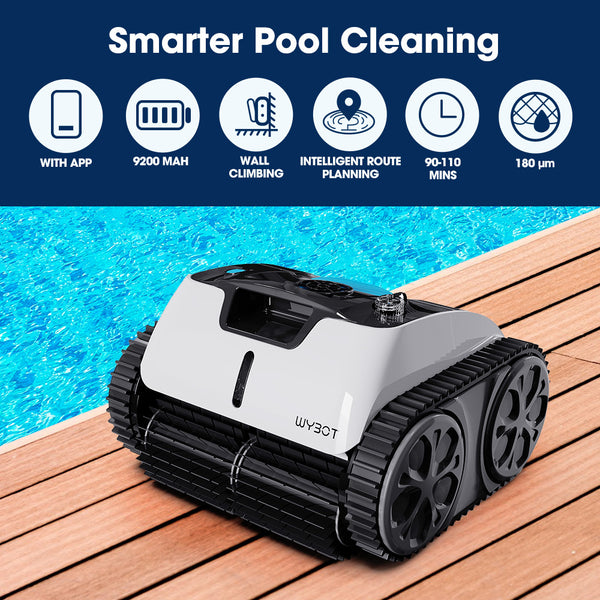 Wybot Osprey 700 Pro Cordless Robotic Pool Cleaner Automatic Wall Climbing Vacuum With Strong Suction Intelligent Path Planning 90 Min Runtime Quick C