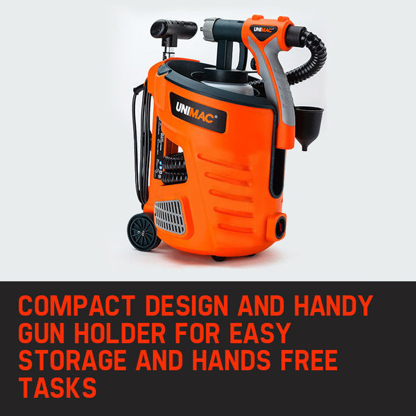 Unimac 740W Hvlp Electric Paint Sprayer Gun Diy Station Tool Paint Sprayers