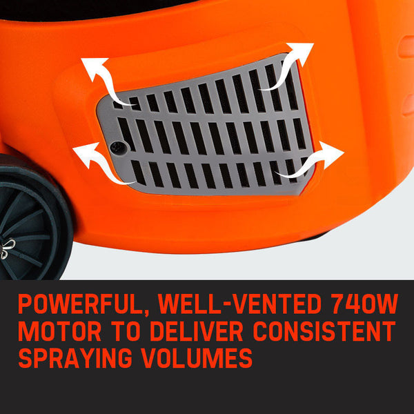 Unimac 740W Hvlp Electric Paint Sprayer Gun Diy Station Tool Paint Sprayers