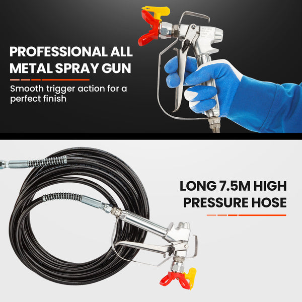 Unimac 740W Electric Airless Paint Sprayer Portable High Pressure Station Gun Paint Sprayers