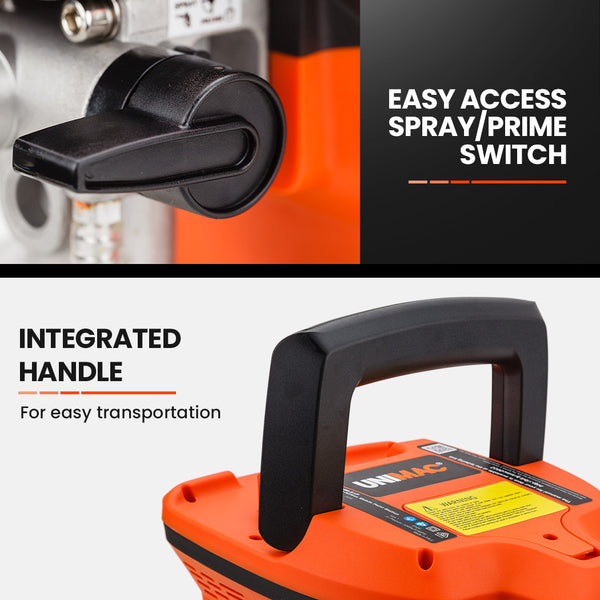 Unimac 740W Electric Airless Paint Sprayer Portable High Pressure Station Gun Paint Sprayers