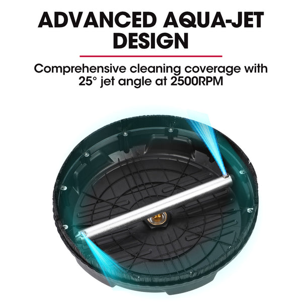 Jet Usa 15" Nylon Pressure Washer Surface Cleaner 1/4" Fitting For Concrete Driveway Patio Floor Pressure Washer Parts