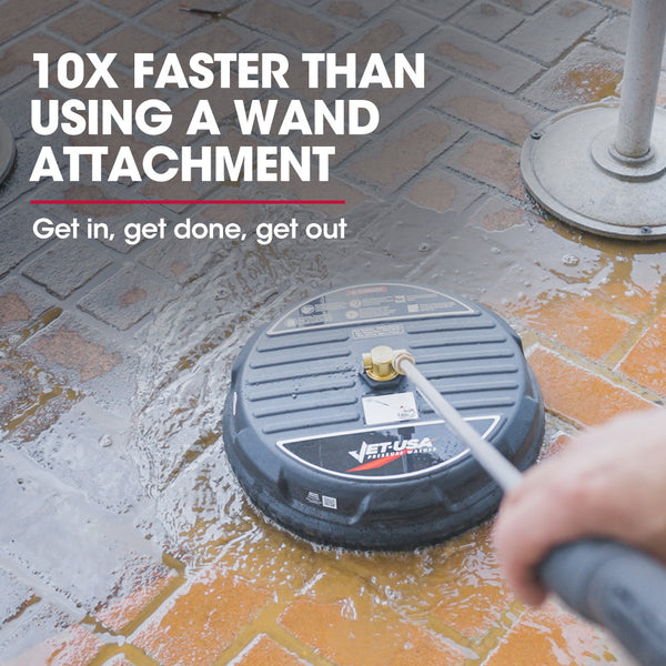 Jet Usa 15" Nylon Pressure Washer Surface Cleaner 1/4" Fitting For Concrete Driveway Patio Floor Pressure Washer Parts