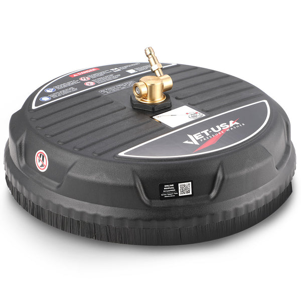 Jet Usa 15" Nylon Pressure Washer Surface Cleaner 1/4" Fitting For Concrete Driveway Patio Floor Pressure Washer Parts