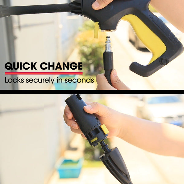 Jet Usa Rx530 Electric High Pressure Washer 2400Psi Nozzles Brush Head Cleaner Detergent Bottle Pressure Washers