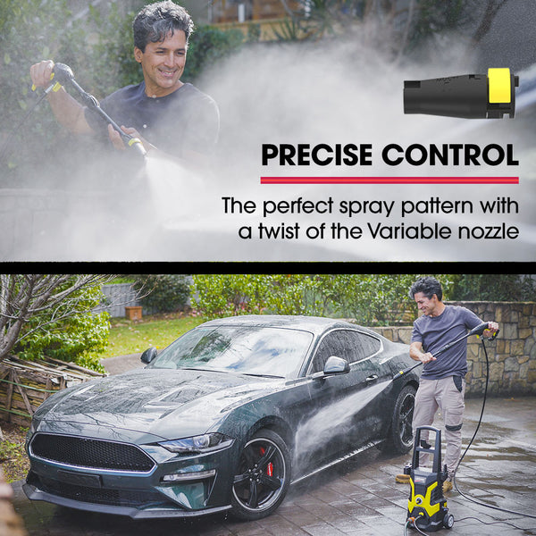 Jet Usa Jet Usa Rx530 Electric High Pressure Washer 2400Psi Nozzles Brush Head Cleaner Detergent Bottle Pressure Washers