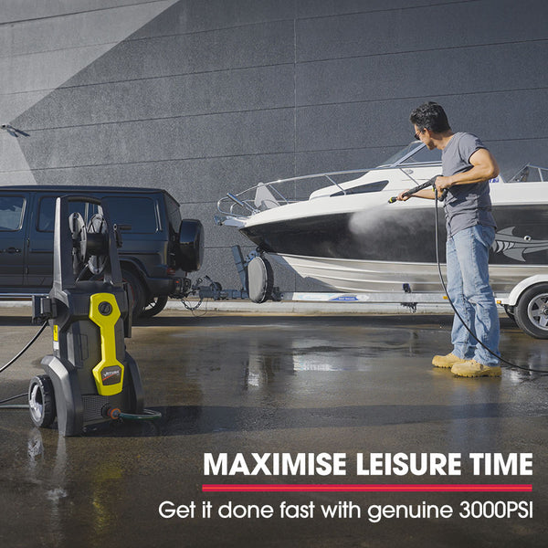 Jet Usa Rw545 Electric High Pressure Washer 3000Psi Water Cooled Motor 2 Nozzles Brush Head Deck Cleaner Detergent Bottle Pressure Washers
